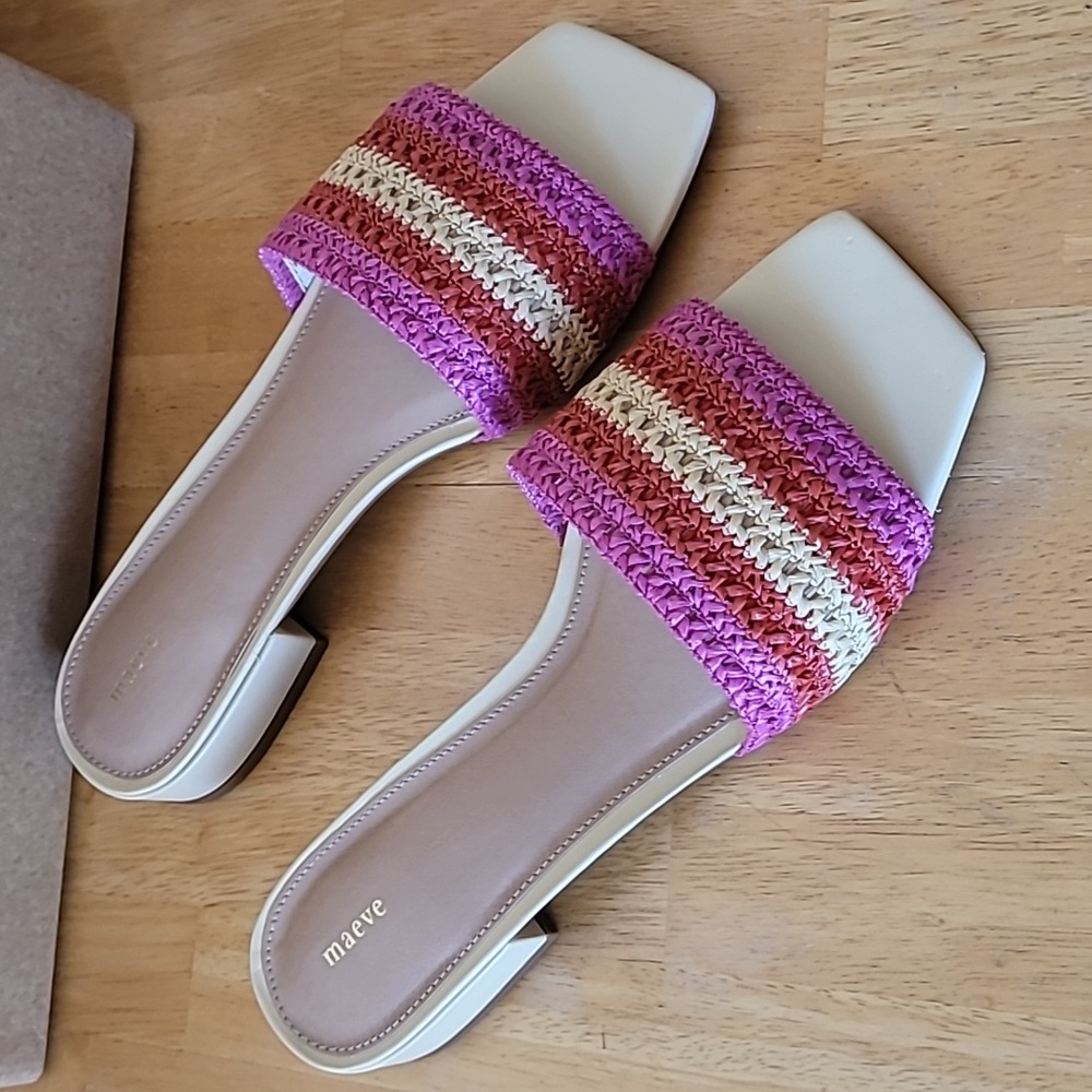 Maeve Anthropologie The Coralie Mule Slide Sandals